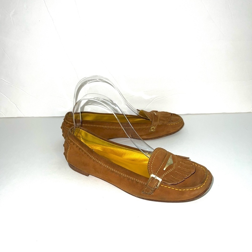 Tod's  Brown Tan Suede Loafers